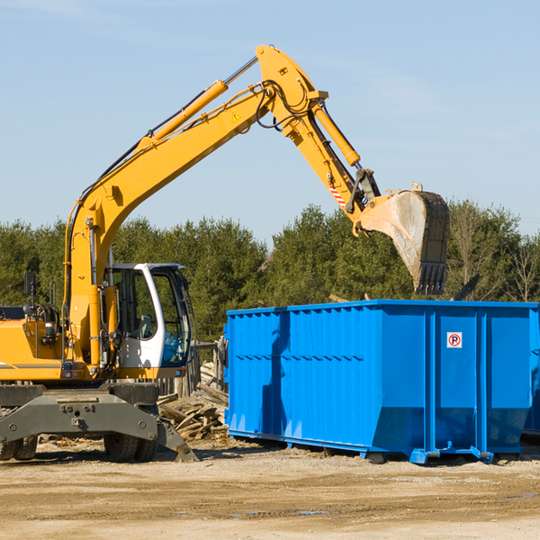 how many times can i have a residential dumpster rental emptied in Fairmount Tennessee